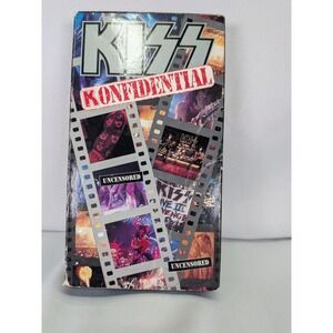 KISS Konfidential VHS Tape 1993 PolyGram Video Music‎ Documentary Uncensored